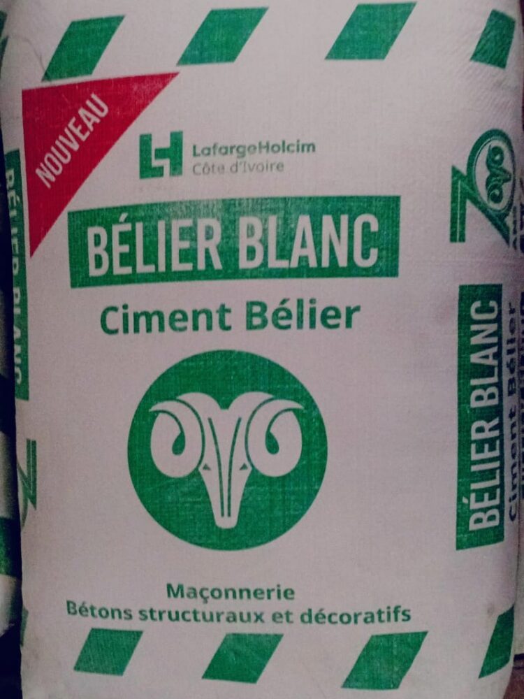 Ciment blanc le sac de 40kg